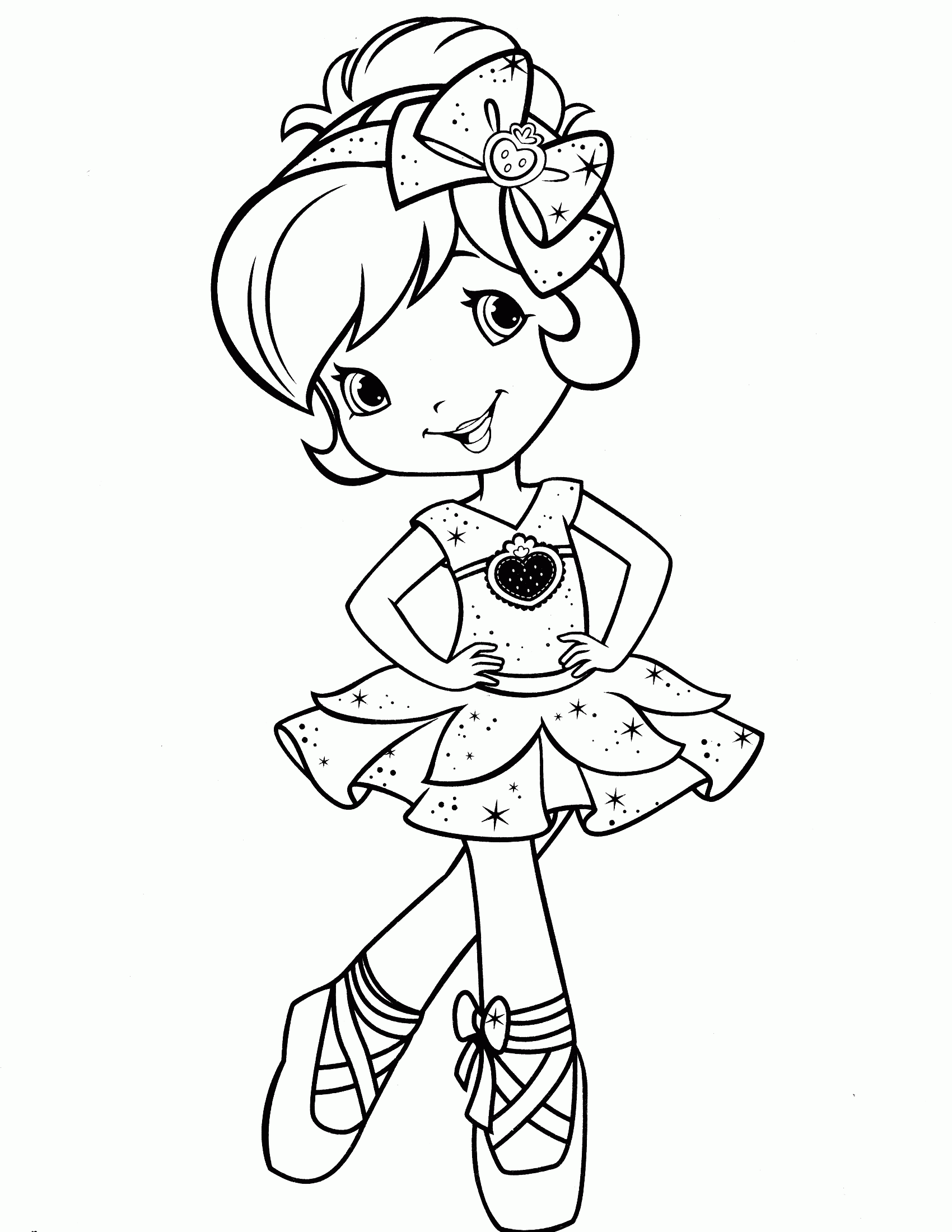 Strawberry Shortcake Colouring Pages Free - High Quality Coloring ...