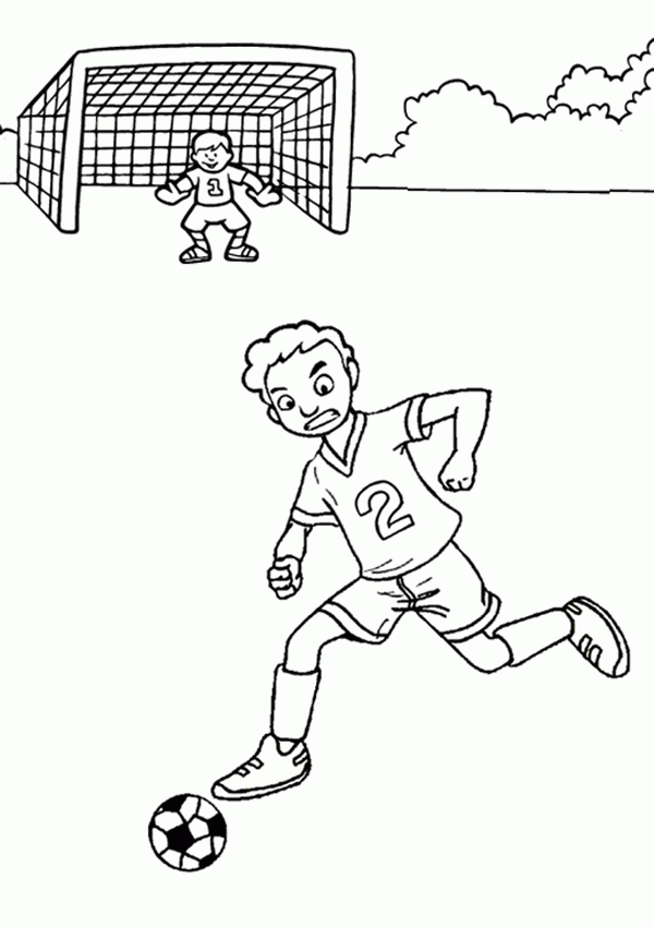 Soccer Coloring Pages Goalie - High Quality Coloring Pages