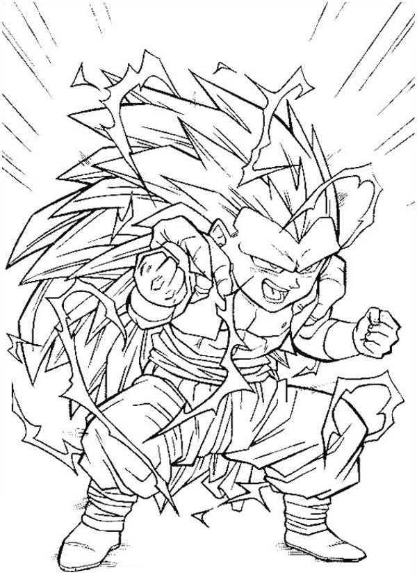 Dragon Ball Z Goku Coloring Pages - GetColoringPages.com