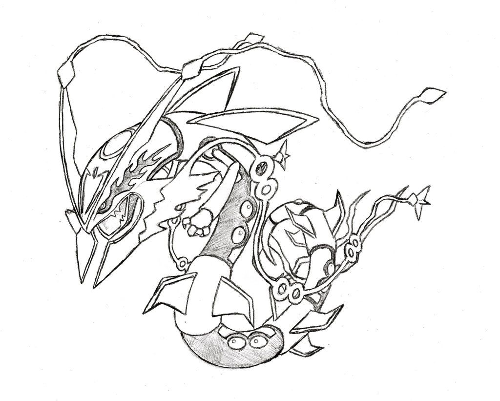 Rayquaza Coloring Pages - Coloring Page