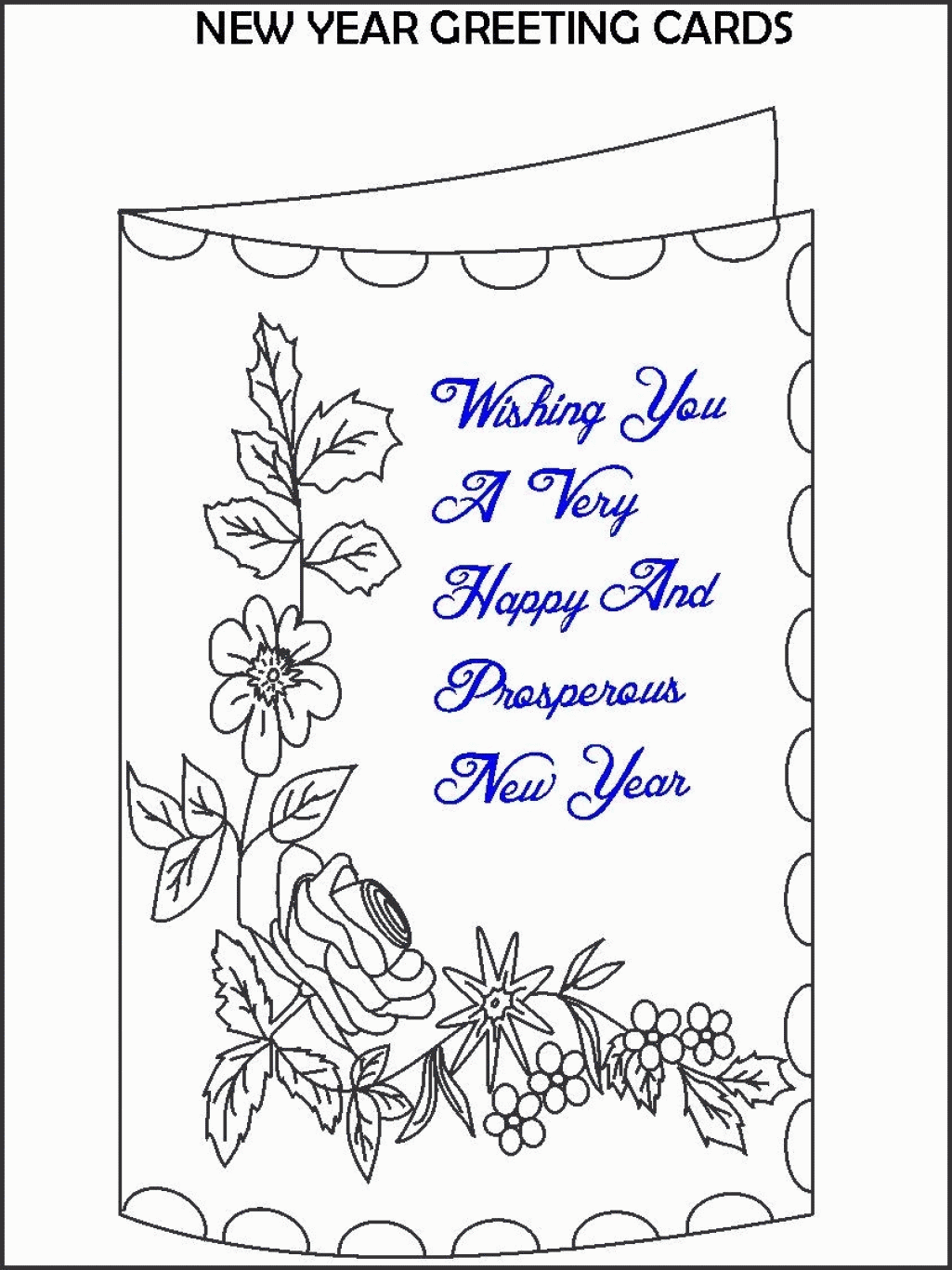 Christmas Card Coloring Pages Free - Coloring Home