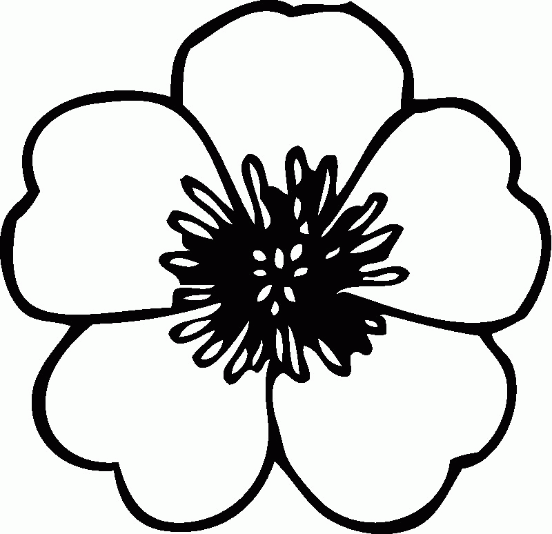 Kids Coloring Pages Flowers - COLORINGPAG