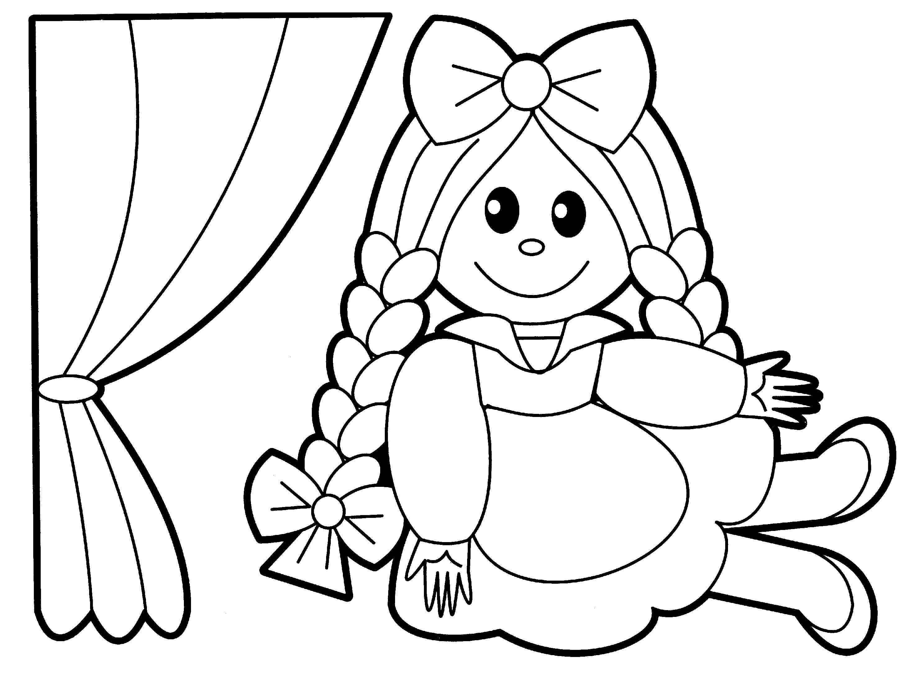 Coloring Pages Cartoon Baby Doll - Coloring Home