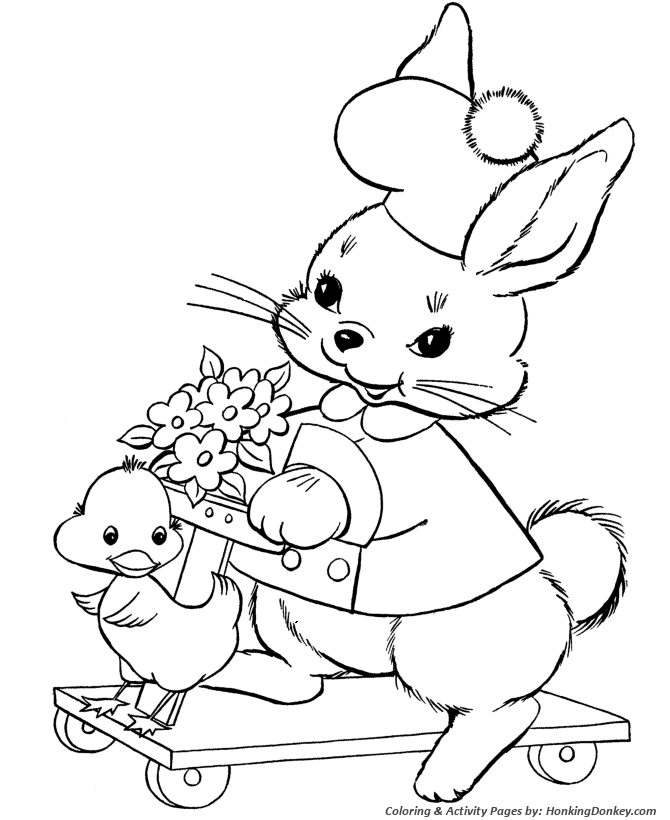 Peter Cottontail Coloring Pages - Easter Peter Cottontail Fun Time ...