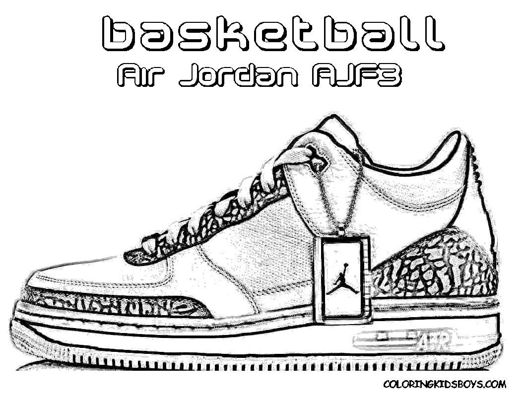 Shoe Coloring Page 6