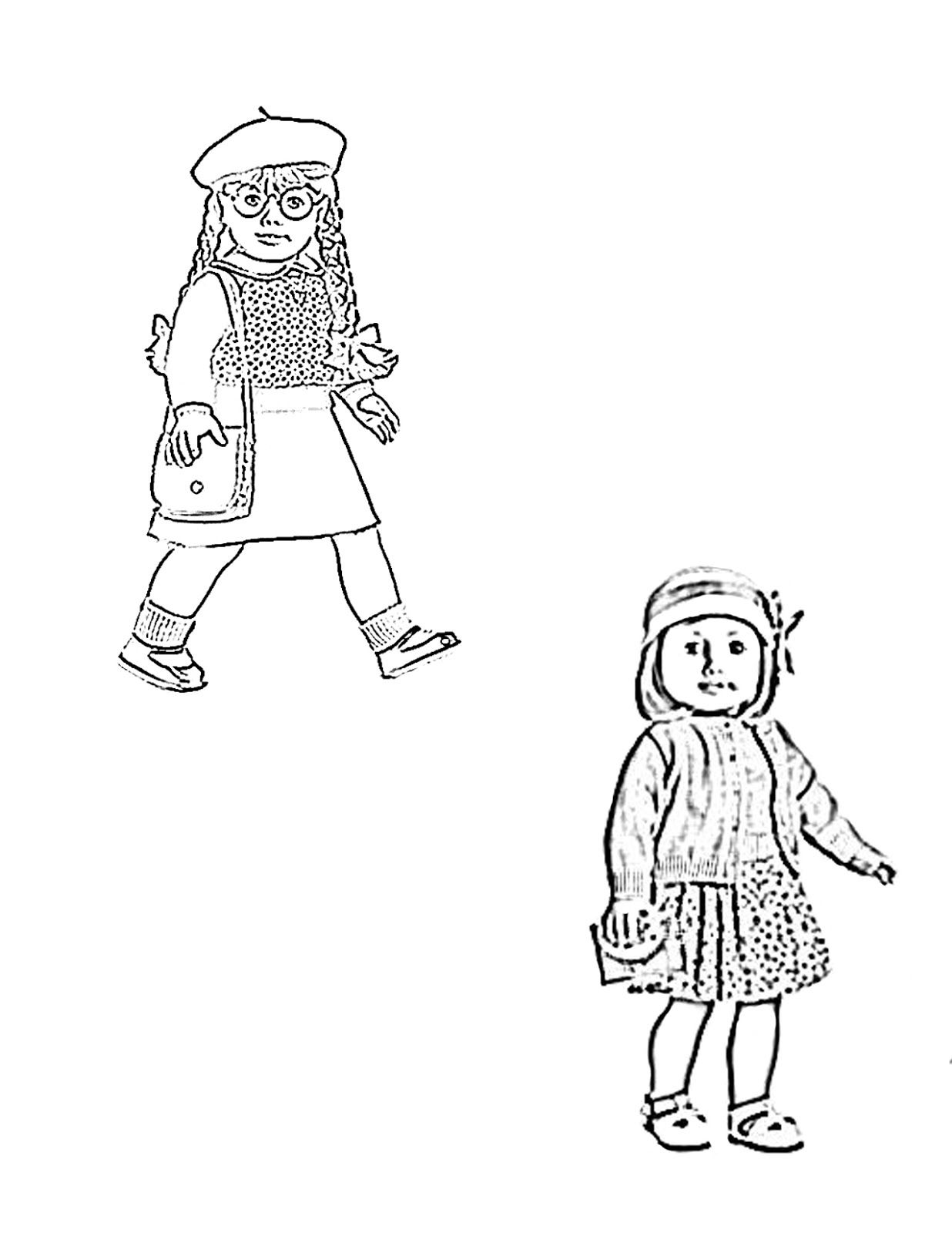 coloring pages of american girl dolls coloring picture ...