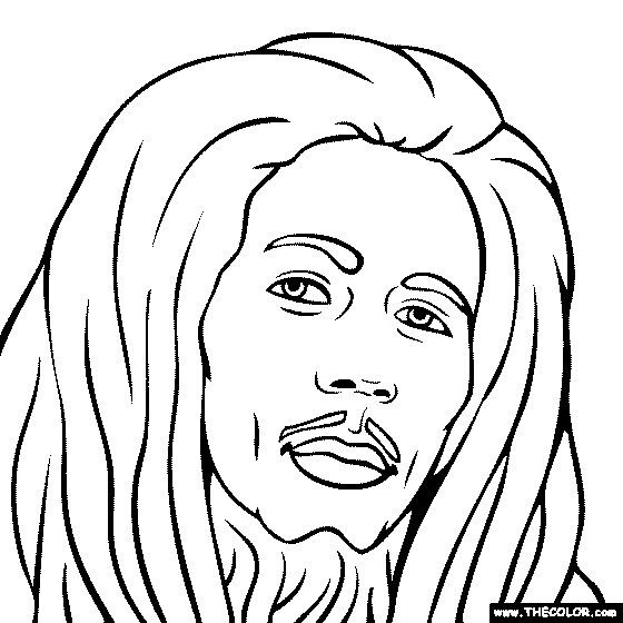 Bob Marley | Coloring pages