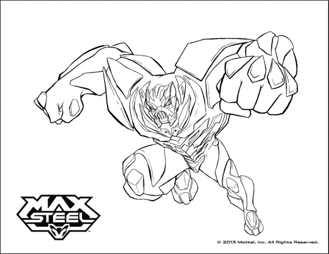 Max steel to print - Max Steel Kids Coloring Pages