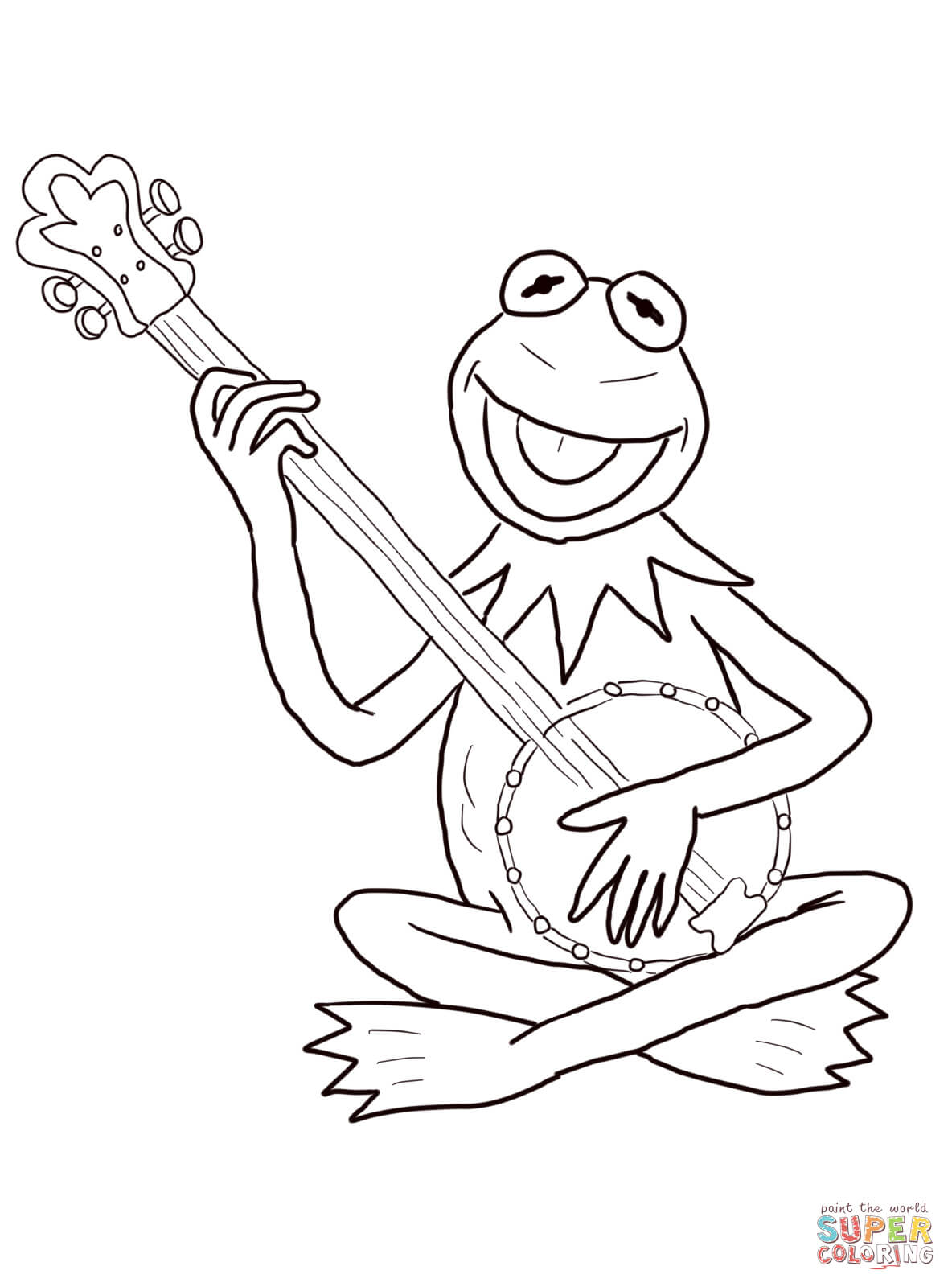 952 Cute Free Kermit The Frog Coloring Pages with disney character