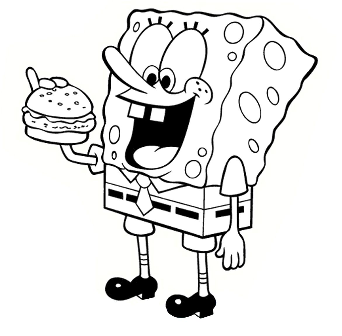 Spongebob Wants To Eat Bread Coloring Page | Disegni da colorare, Attività  di arte per bambini, Arte di bambino