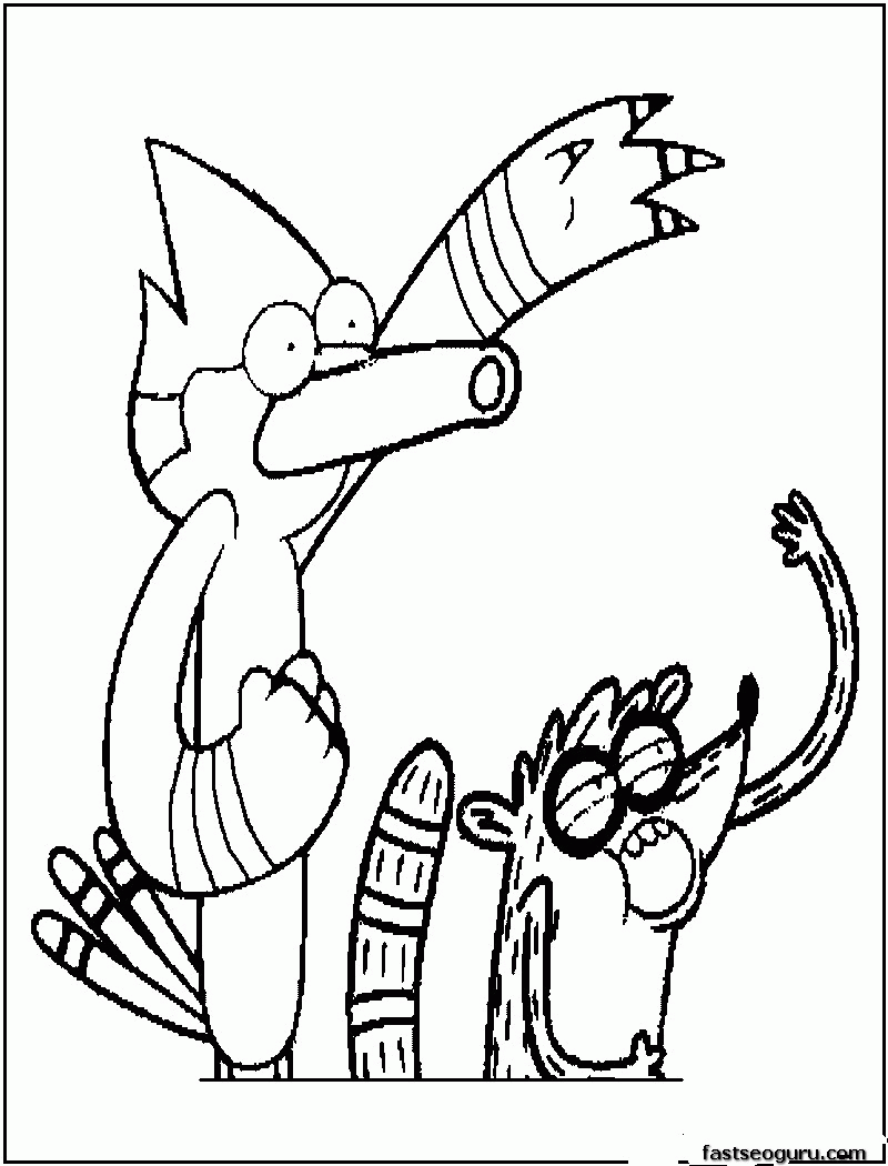 Regular Show Coloring Page
