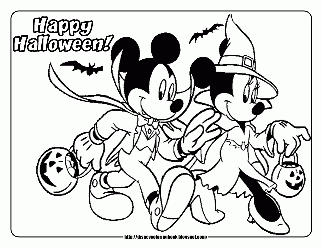 Coloring Pages Printable Minnie Mouse Halloween Hagio - Colorine ...