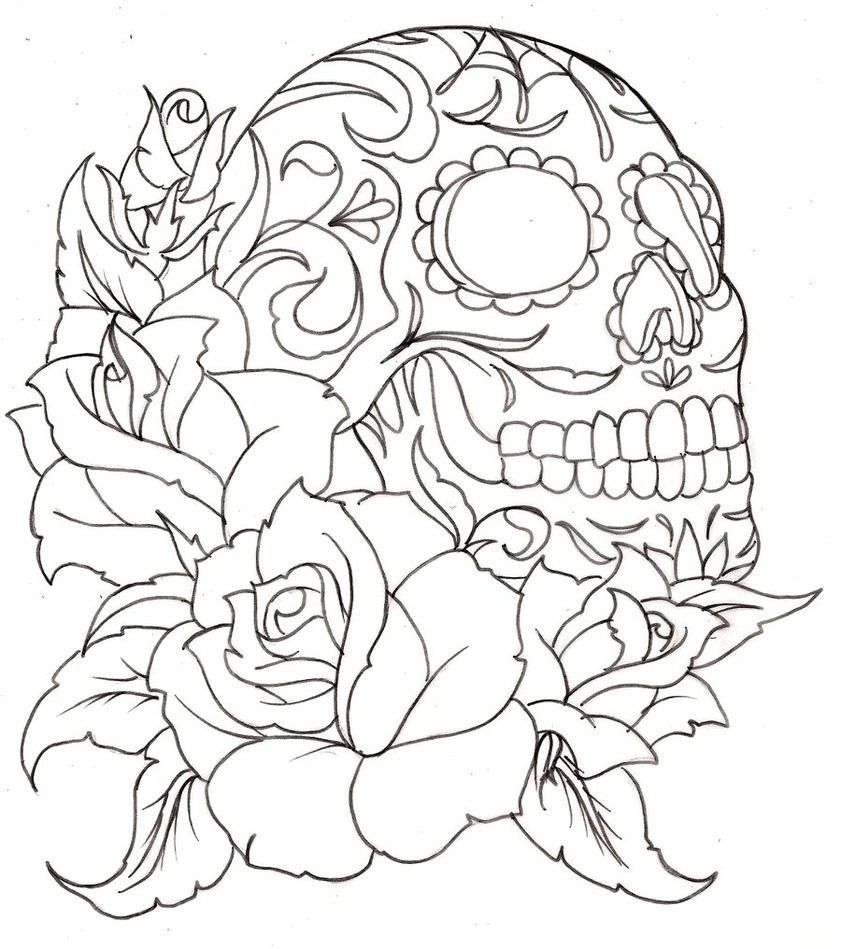 16 Free Pictures for: Skull Coloring Pages. Temoon.us