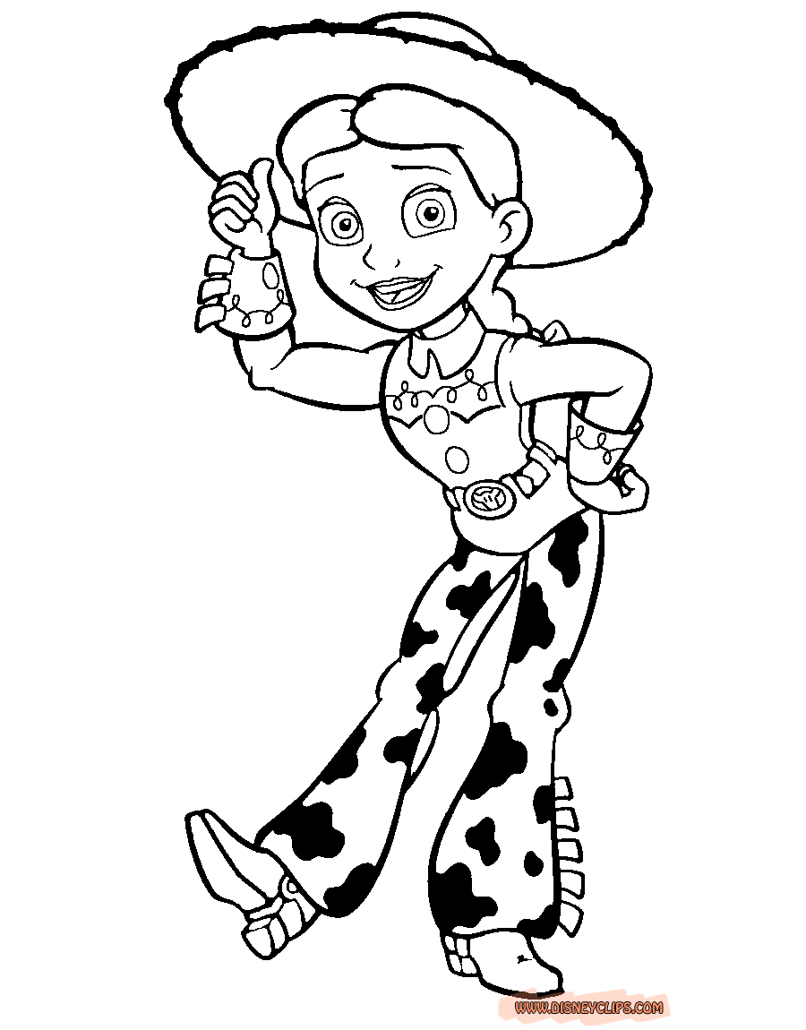Jessie Toy Story Coloring Page Coloring Home