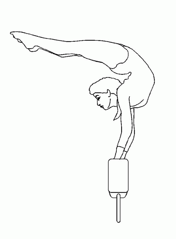 Printable Gymnastics Coloring Pages Coloring Home