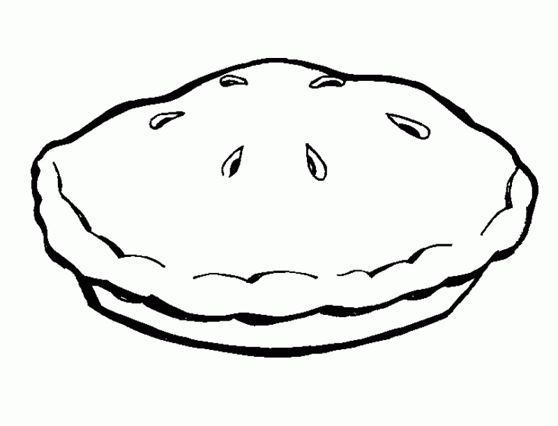Apple Pie Coloring Page - Coloring Home