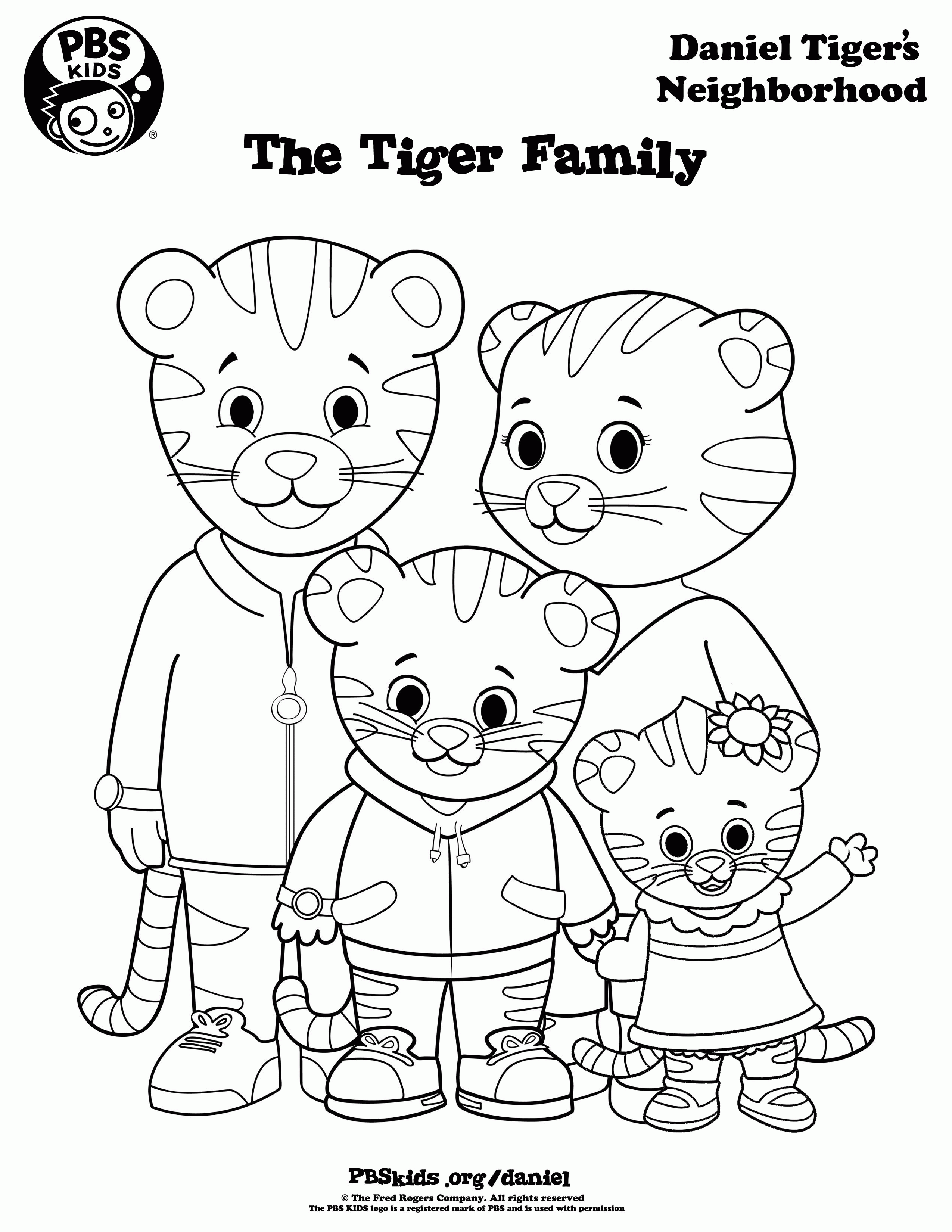 Daniel Tiger Coloring Pages Coloring Home