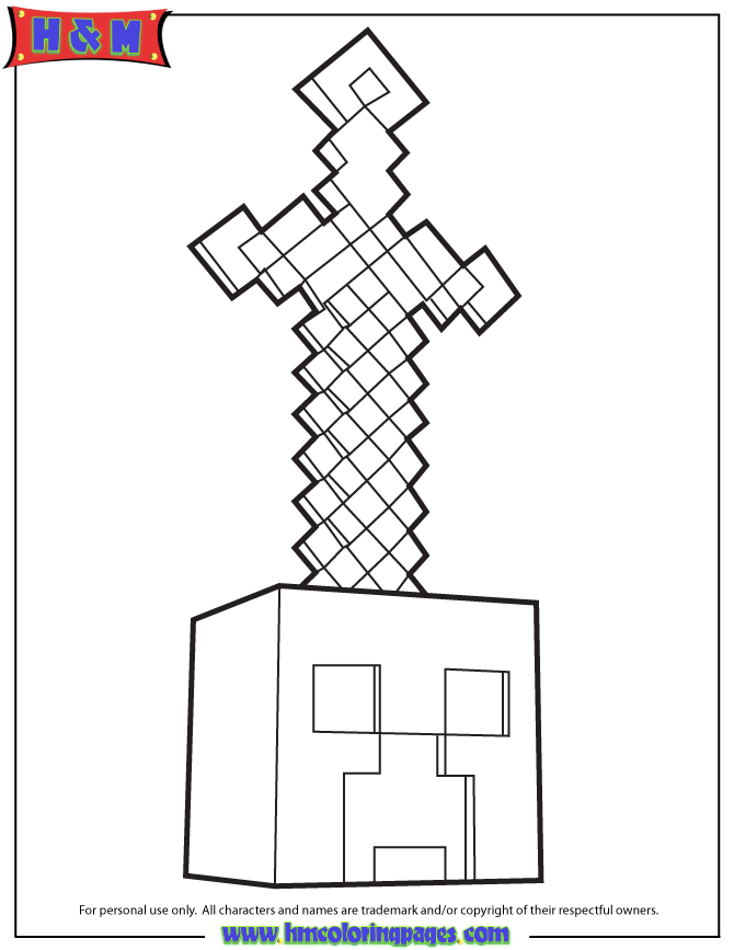 Printable Coloring Pages Of Minecraft - Coloring Home