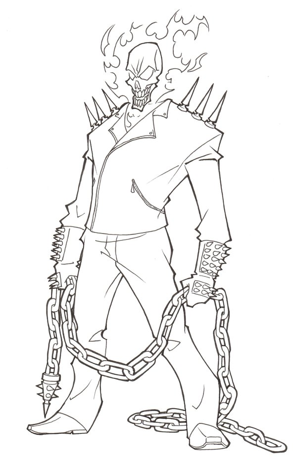 Ghost Rider Coloring Pages - Coloring Home