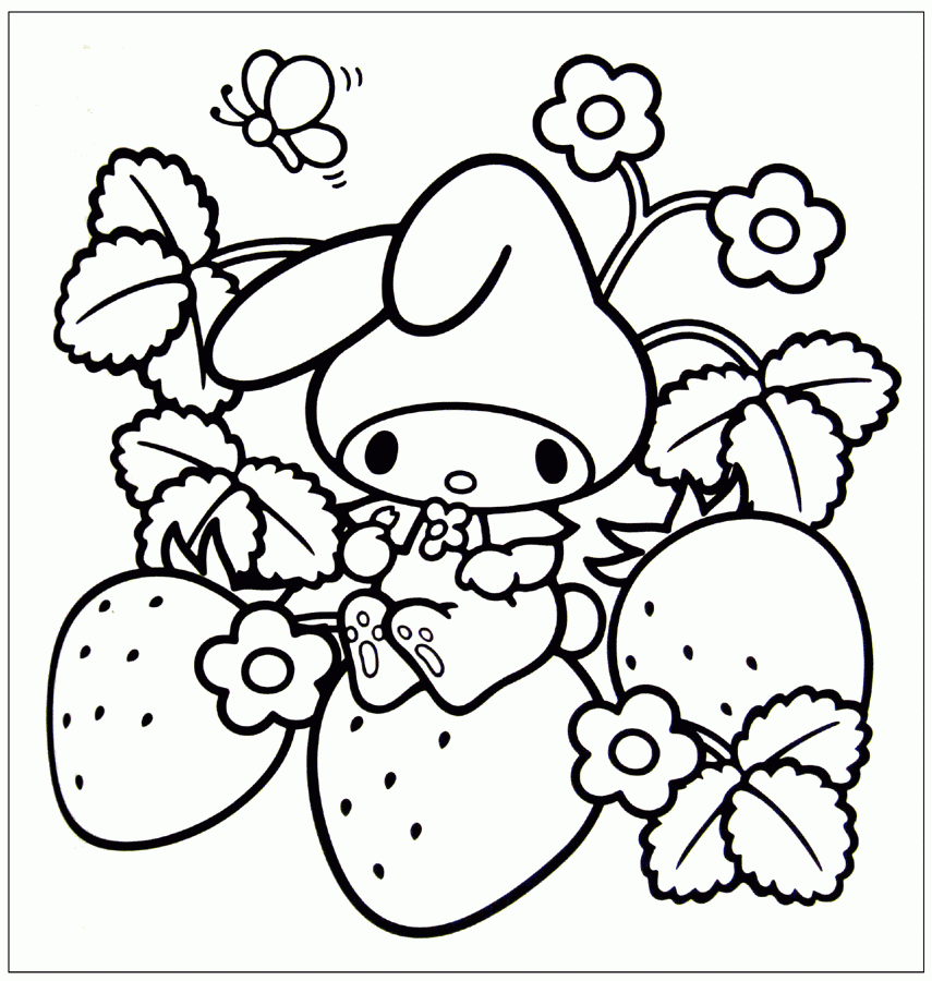 Kawaii Food Coloring Pages - Coloring Home