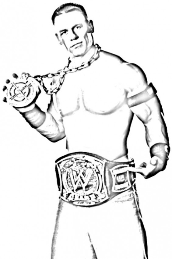 Wrestling Coloring Pages