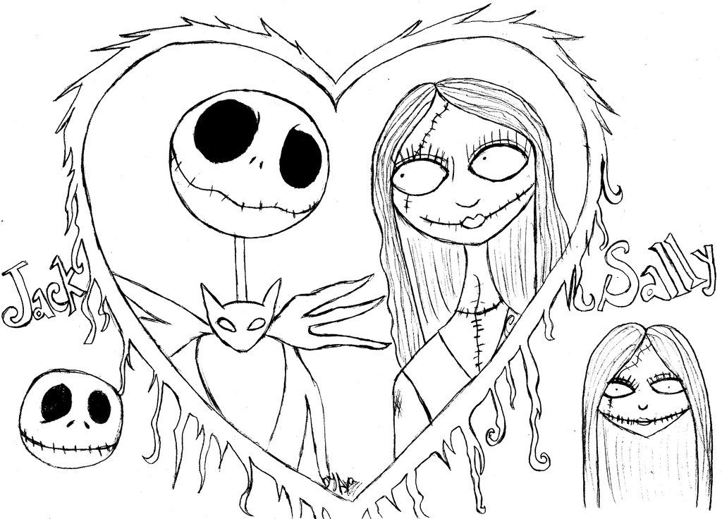 Nightmare Before Christmas Coloring Pages To Print Coloring Home