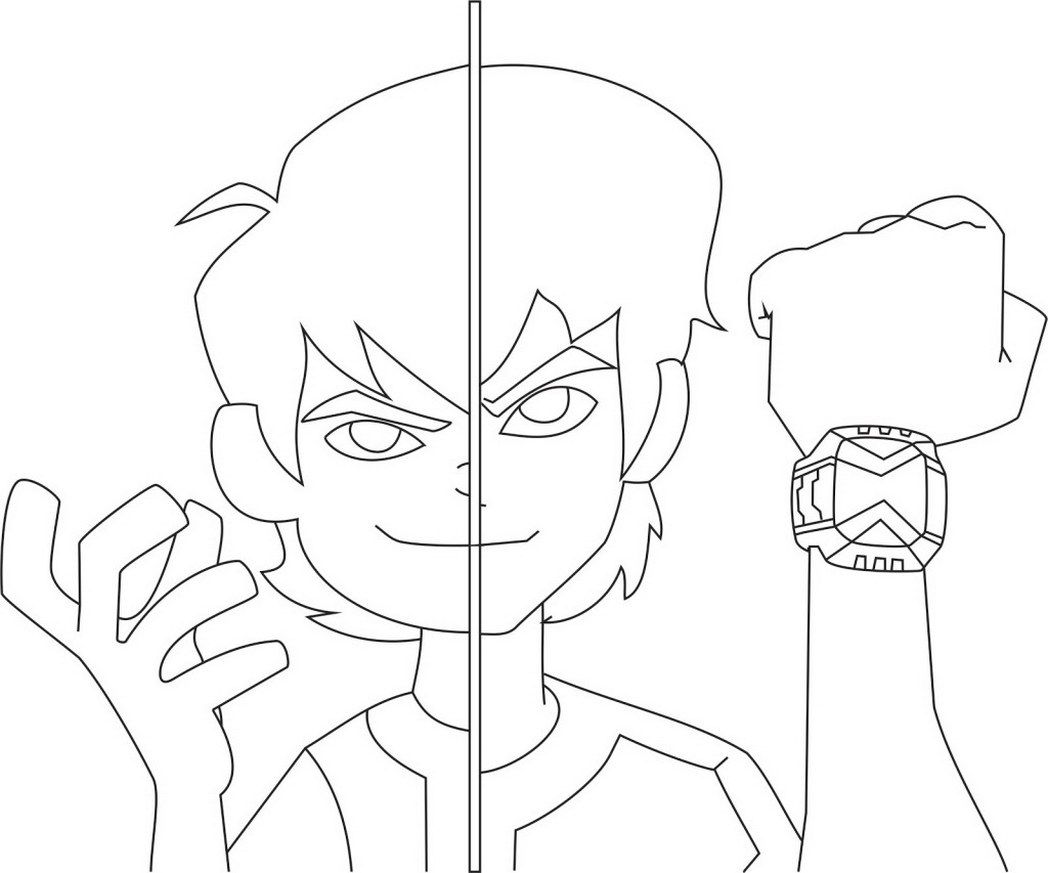 Ben 10 Alien Force Coloring Pages Swfire - Coloring