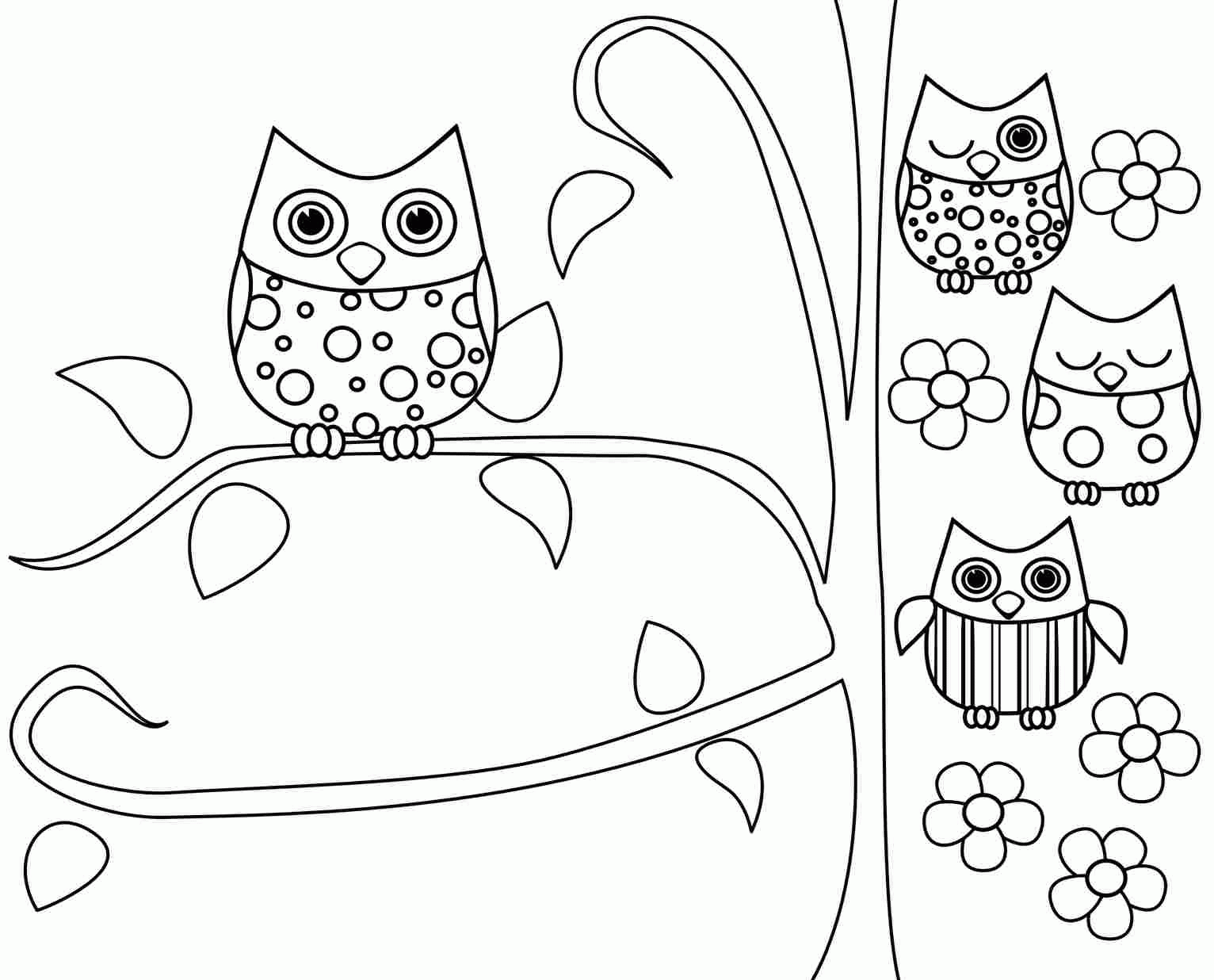 Coloring Pages Of Owl Babies - Coloring Home