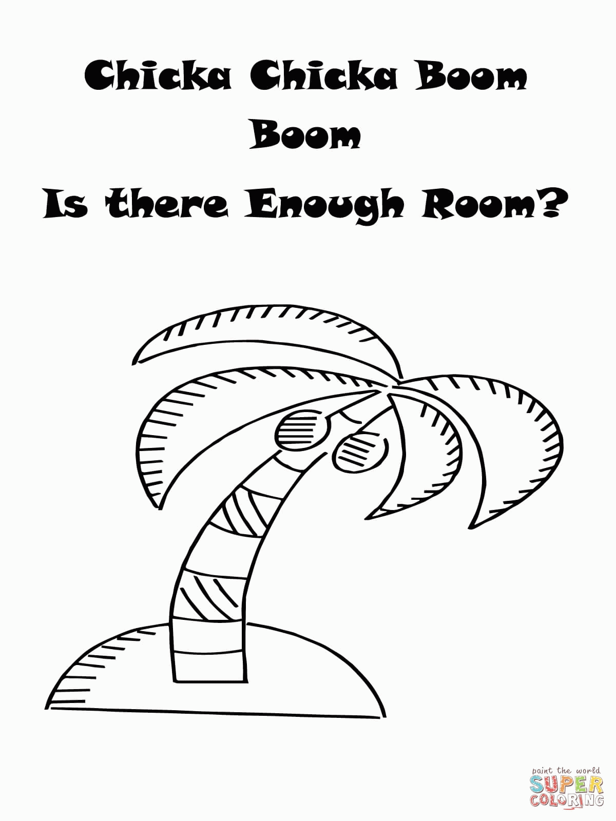 Shape Chicka Chicka Boom Boom Coloring Pages 2378 - Widetheme
