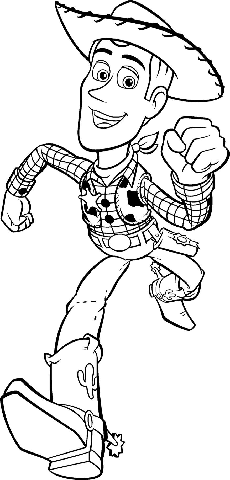 Toy story, Woody and Coloring pages
