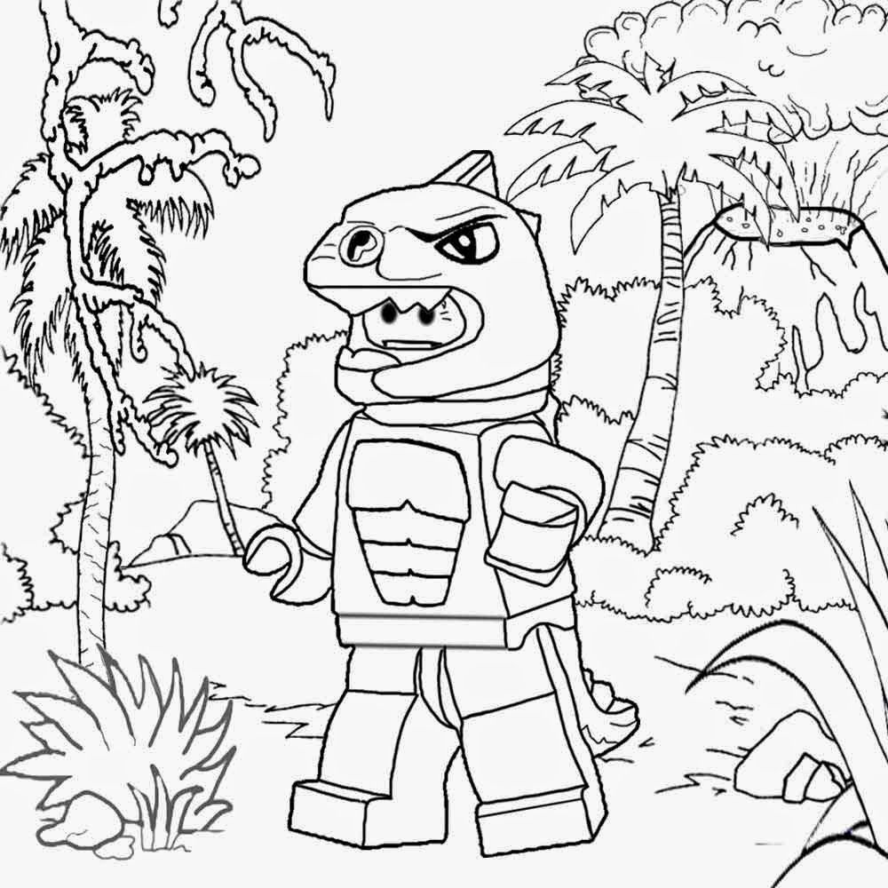 Coloring Pages Free Lego Jurassic