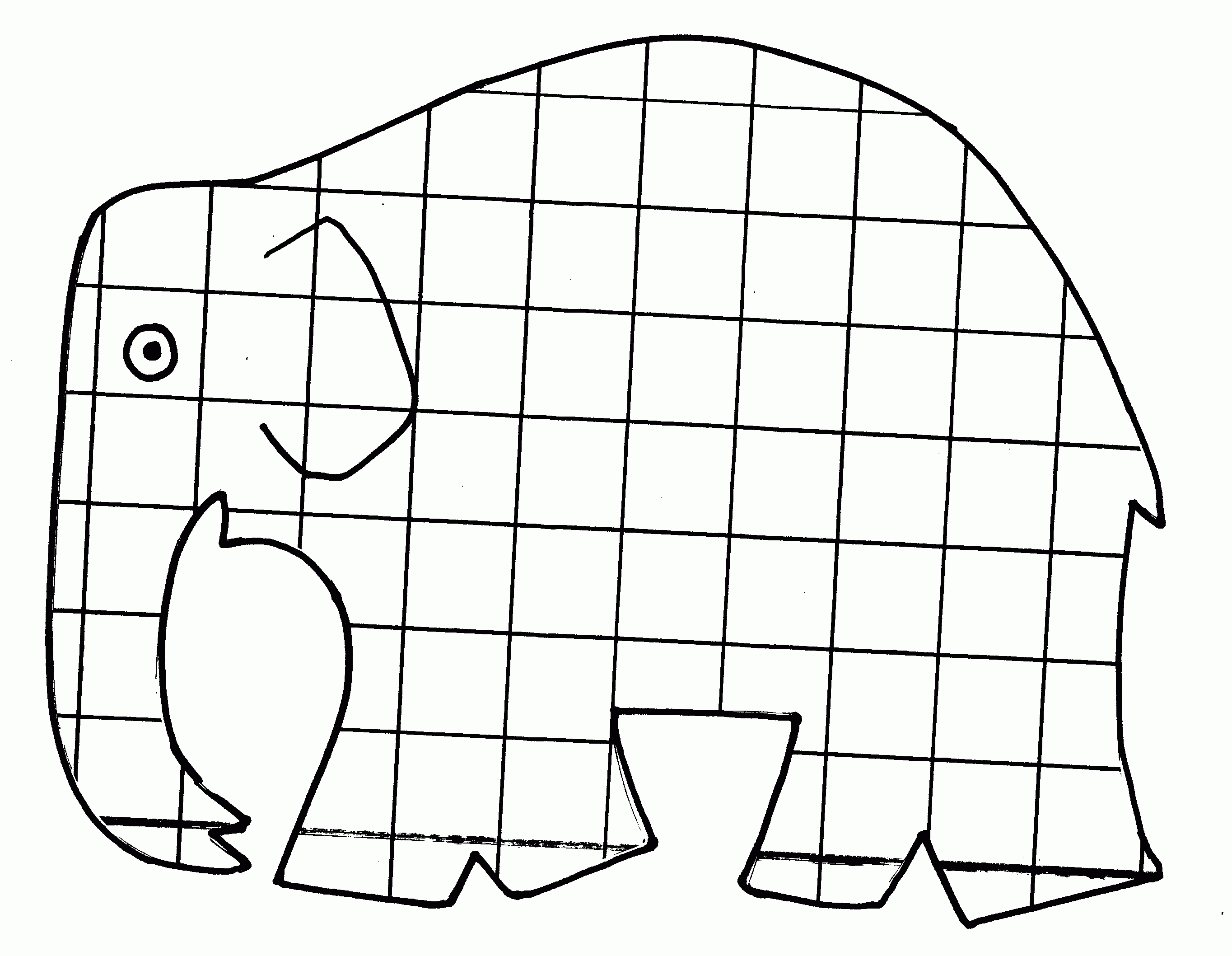 Elmer The Elephant Page Coloring Pages