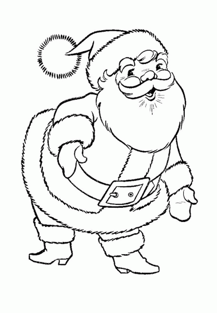 Christmas Coloring Pages Printable Santa Claus | Christmas ...