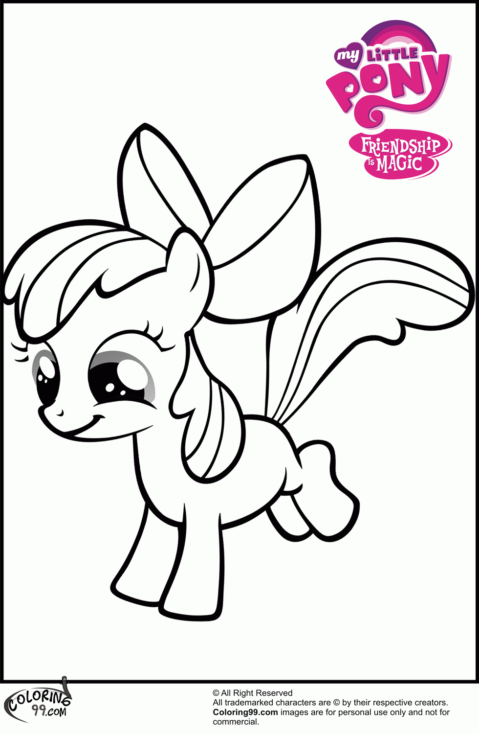 MLP Apple Bloom Coloring Pages | Minister Coloring