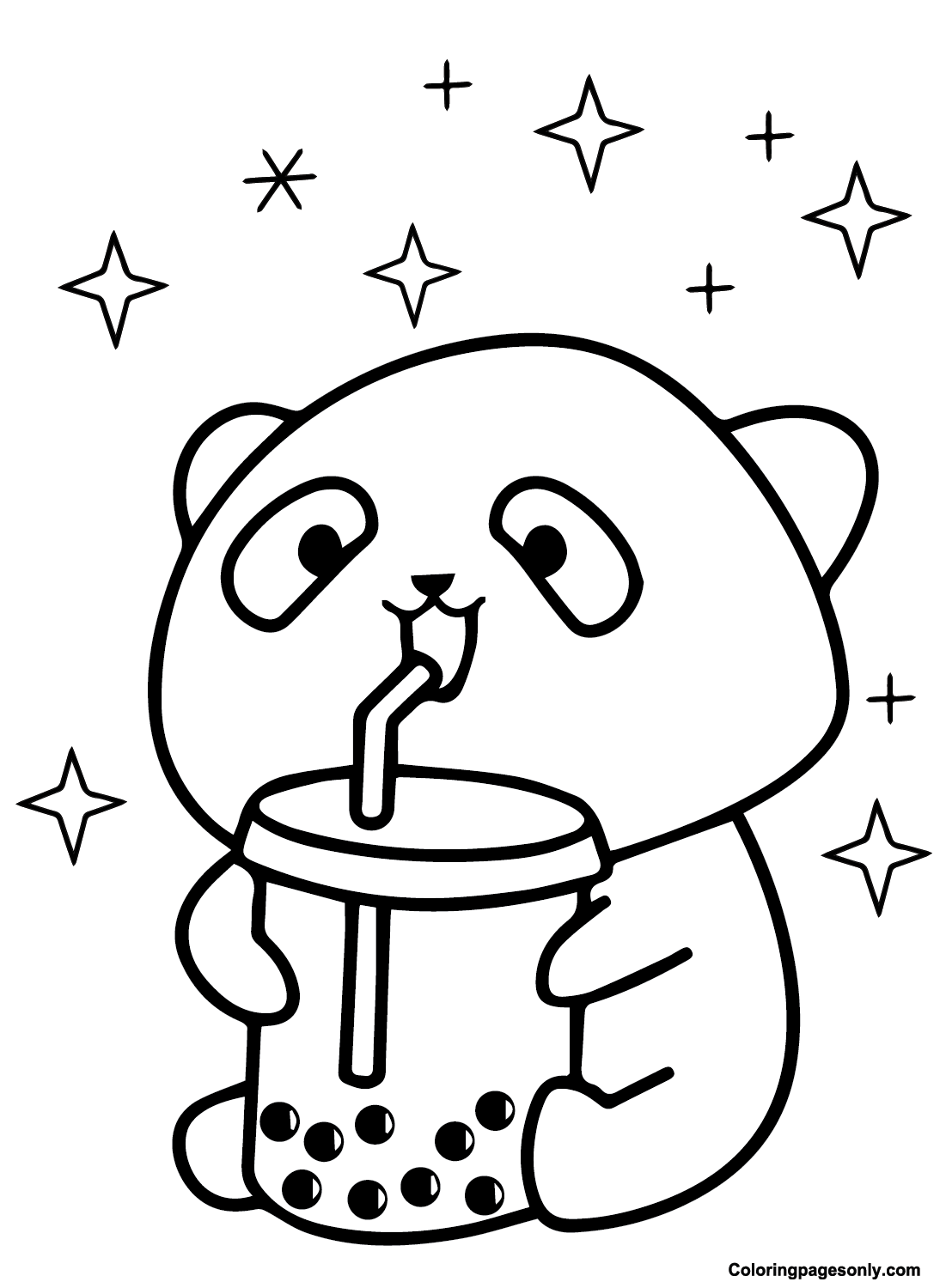 Boba Tea Coloring Pages Printable for ...