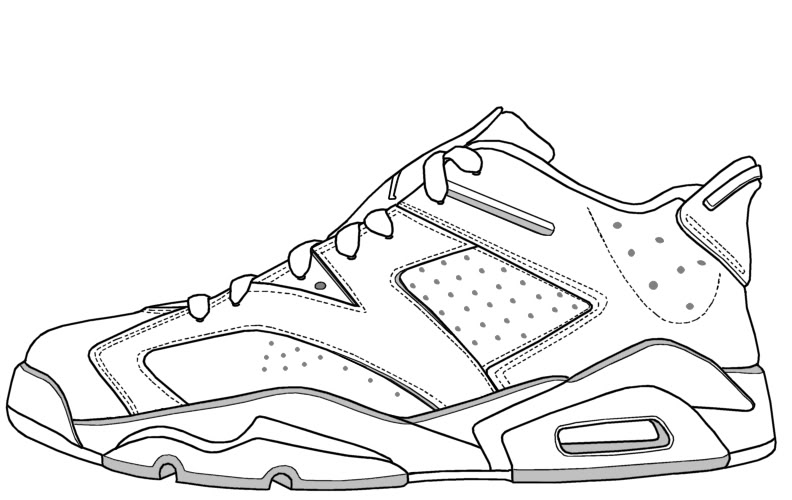 Jordan 1 Coloring Pages Coloring Home
