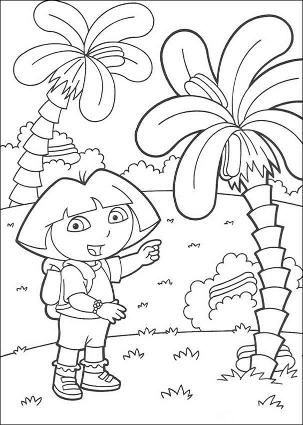 DORA THE EXPLORER coloring pages - Map