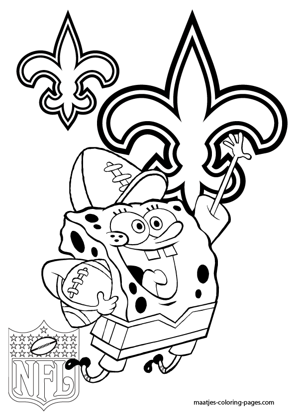 New Orleans Saints Coloring Page - Coloring Home