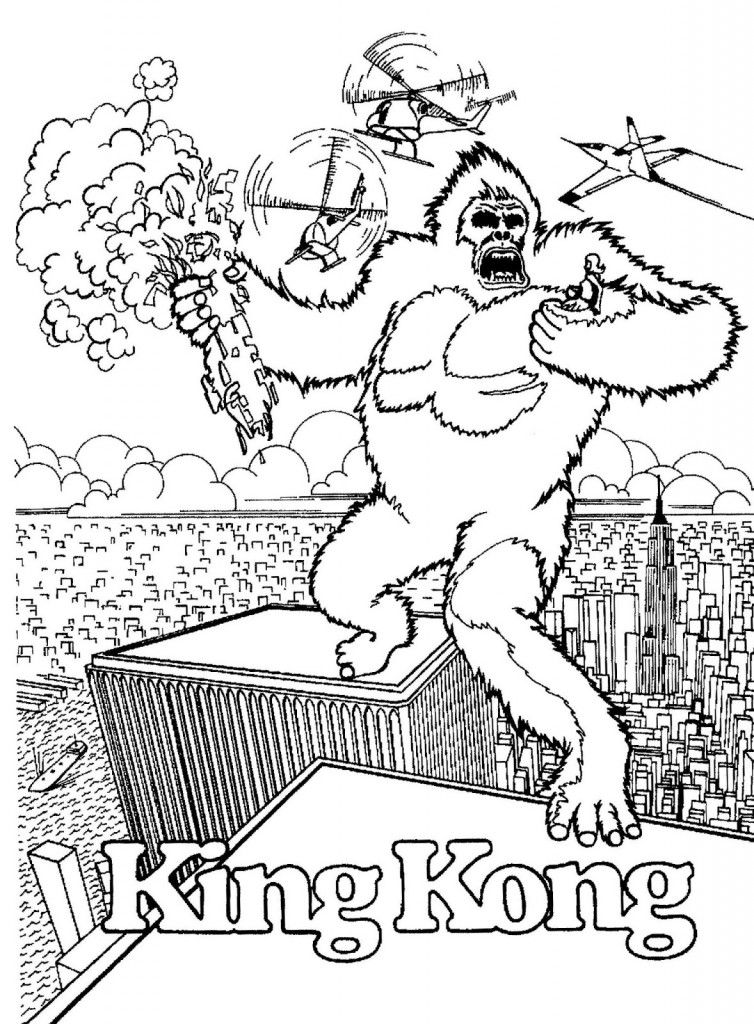KING KONG Coloring Contest Cartoons