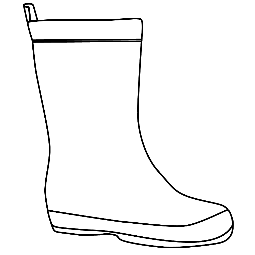 Rain Boots Coloring Page Coloring Home