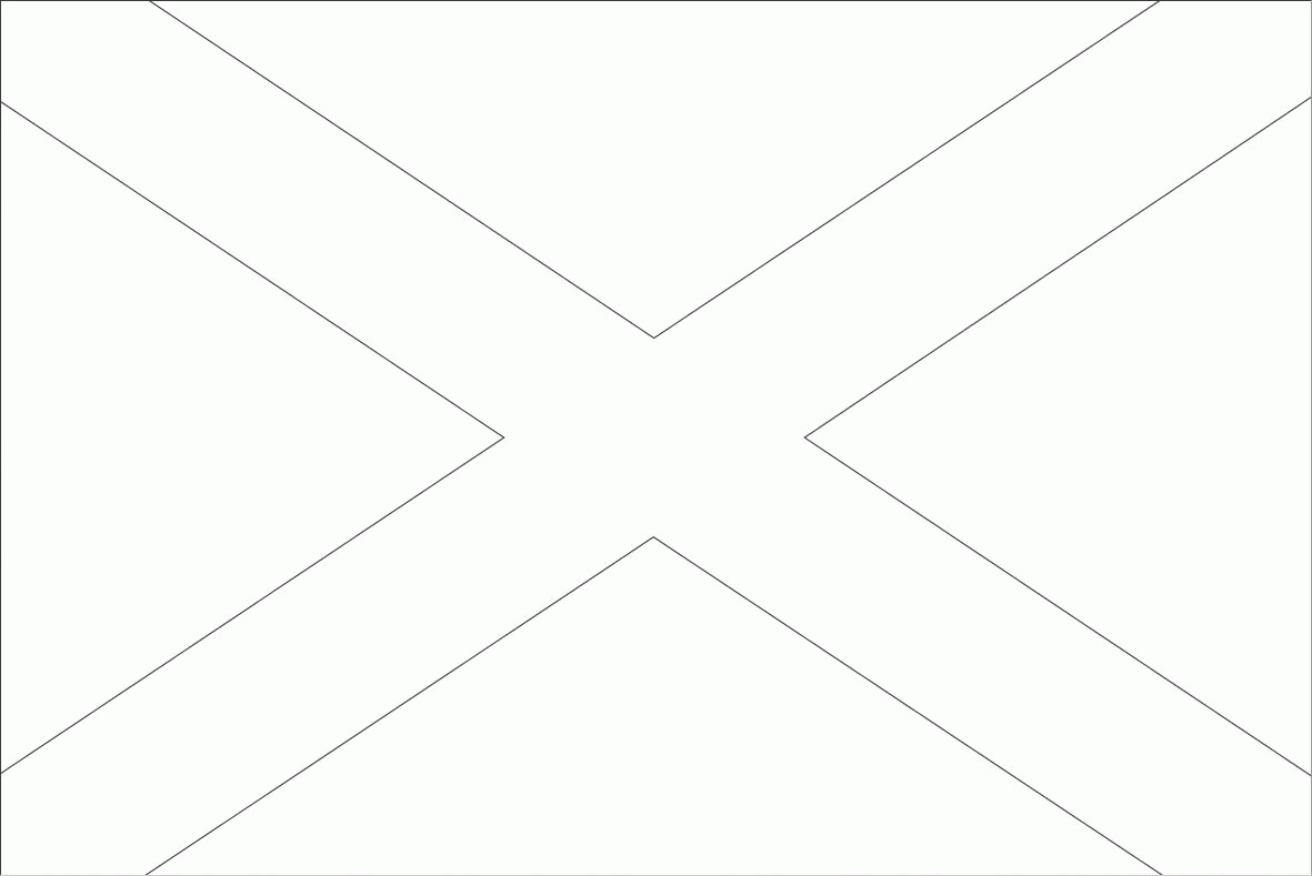 Scotland Flag Coloring Page