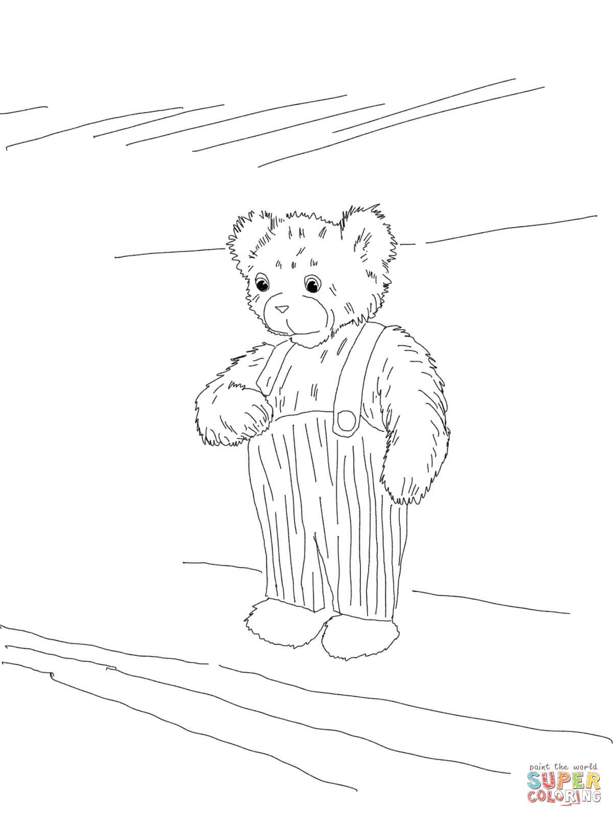 Corduroy the Bear Coloring Page