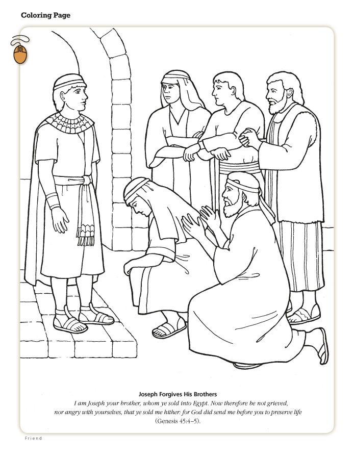 Joseph The Dreamer Coloring Page Coloring Home