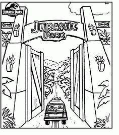 Jurassic Park - Coloring Pages for Kids and for Adults