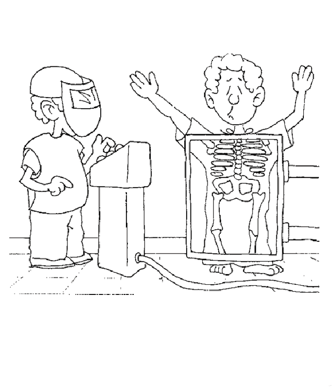 x ray coloring pages - Clip Art Library