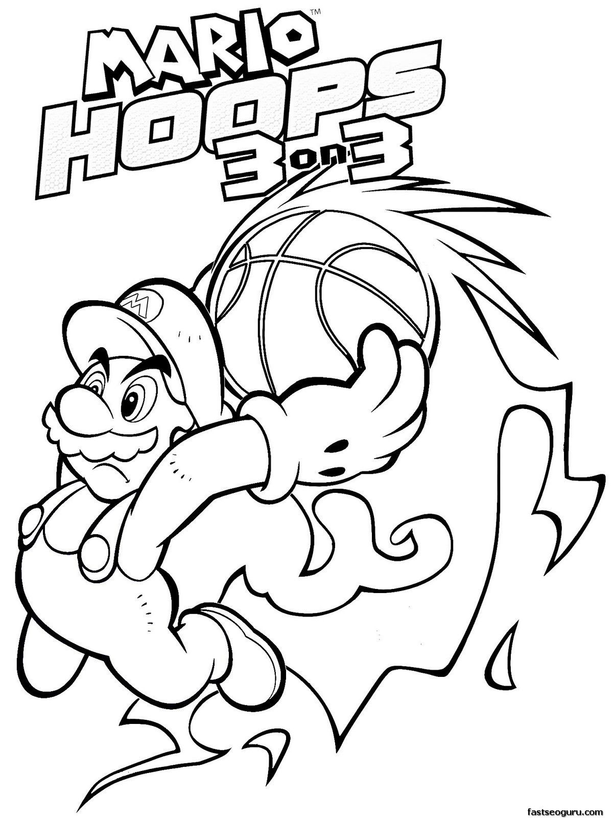 Coloring Pages Mario 3d World - Coloring Home