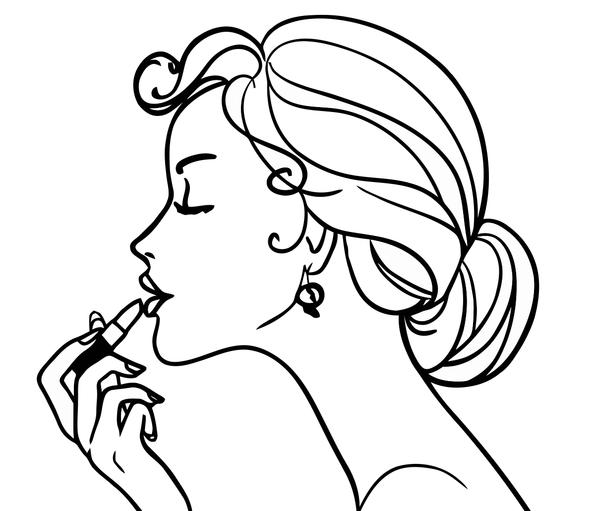 pretty girls free printable coloring pages - photo #35