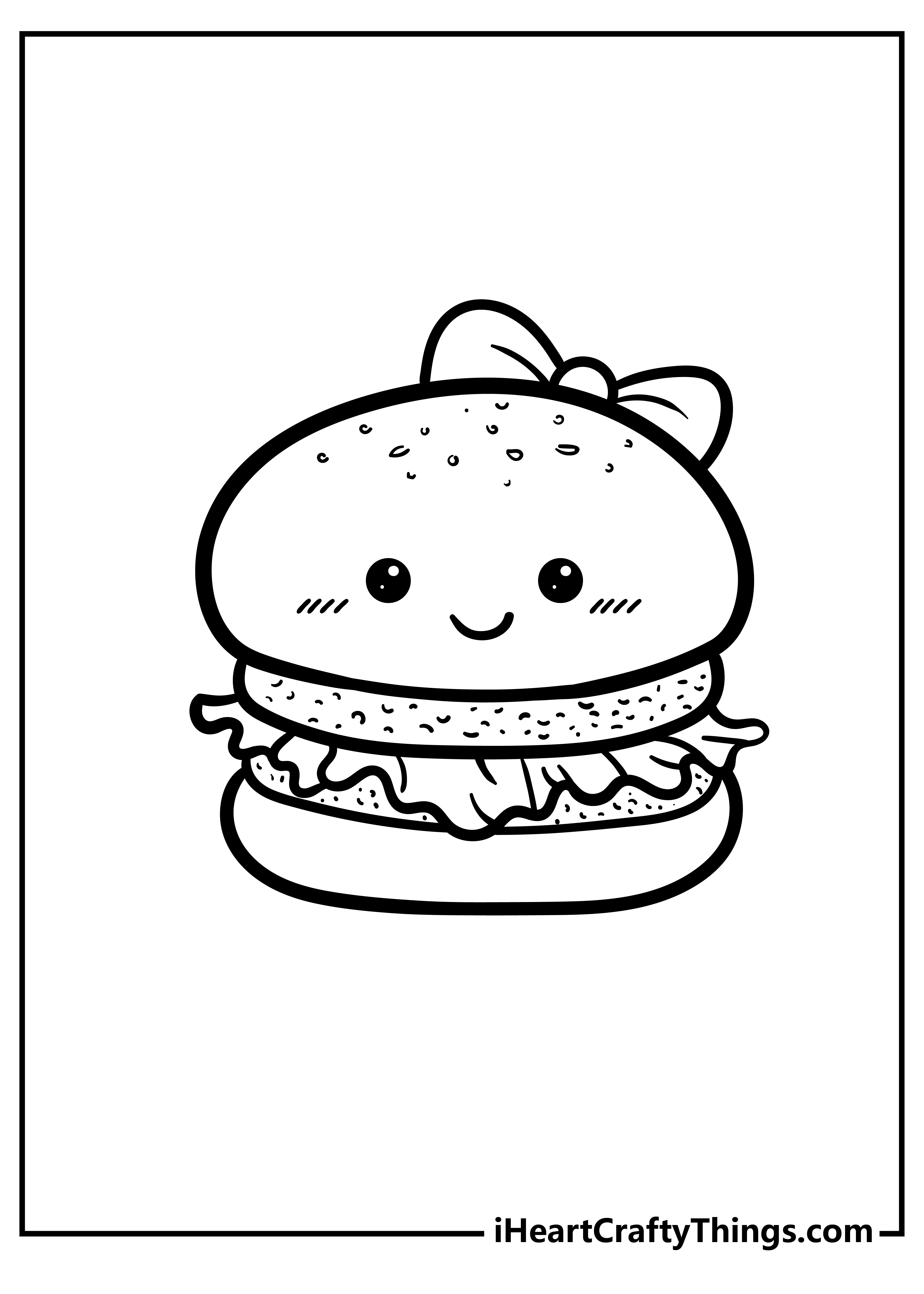 Cute Food Coloring Pages | Food coloring pages, Cute food, Food coloring