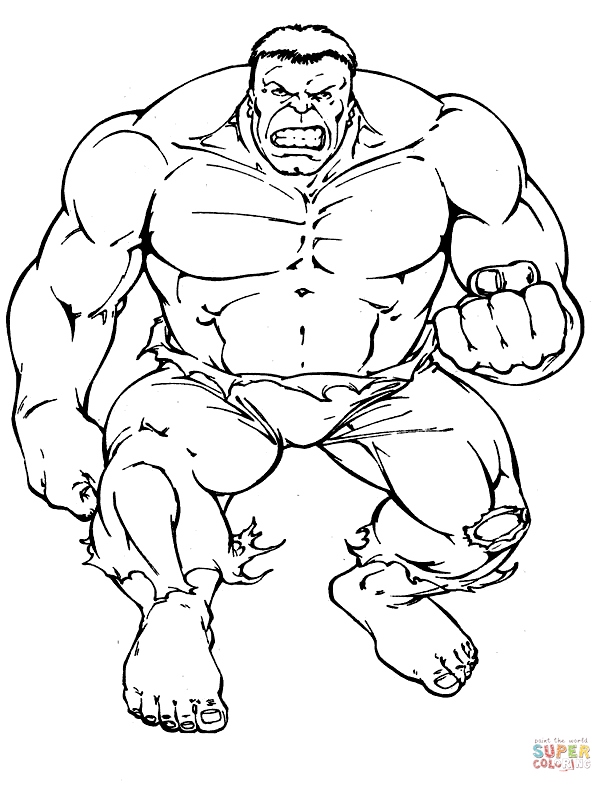 Red Hulk Coloring Pages - Coloring Home