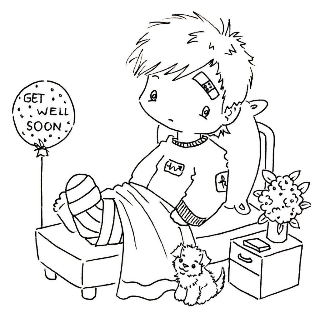 Free Coloring Pages Of Get Well Soon 